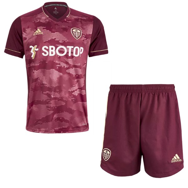 Trikot Leeds United Ausweich Kinder 2020-21 Burgund